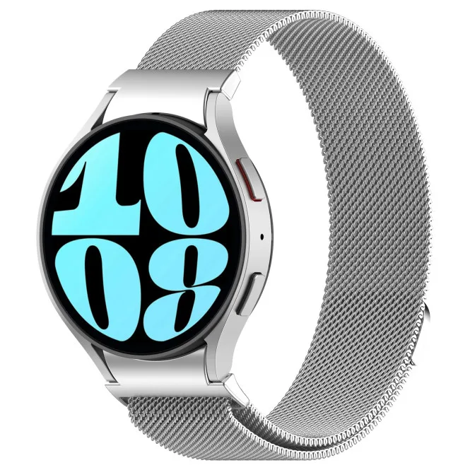 Ремінець ArmorStandart Milanese Magnetic для Samsung Galaxy Watch 7 / FE / 6 / 6 Classic / 5 / 5 Pro / 4 / 4 Classic Silver (ARM86845)