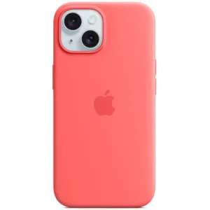 Силіконовий чохол iPhone 15 Apple Silicone Case with MagSafe (анімація) - Guava