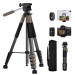 Штатив K&F Concept S255A3+BV01 Сірий з пультом та тримачем смартфону (KF09.155Grey)
