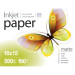 Фотопапір PrintPro матовий 190г/м, 10x15 PM190-500 (PME1905004R)