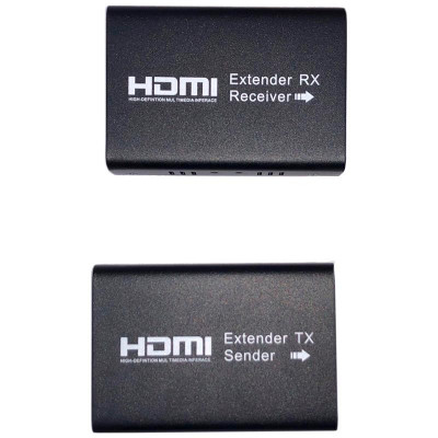 Подовжувач Atcom HDMI - RJ-45 (F/F), до 150 м, Black (AT15088)
