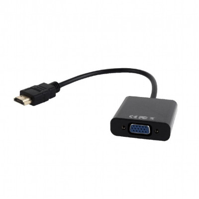 Адаптер Cablexpert HDMI - VGA V 1.4 (M/F), 0.15 м, Black (A-HDMI-VGA-03)