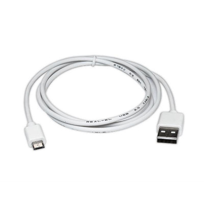Кабель REAL-EL Pro USB - micro USB V 2.0 (M/M), 1.0 м, білий (EL123500024)