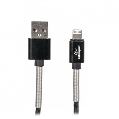 Кабель Cablexpert USB - Lightning (M/M), преміум, 2.4 А, 1 м, чорний (CCPB-L-USB-06BK)
