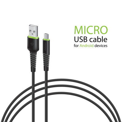 Кабель Intaleo CBFLEXM3 USB - micro USB (M/M), 3 м, Black (1283126487491)