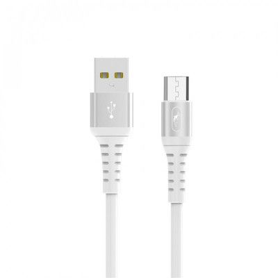 Кабель SkyDolphin S05V TPE Frost Line USB - micro USB (M/M), 1 м, White (USB-000552)