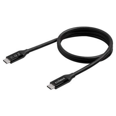 Кабель Edimax UC4 USB Type-C - USB Type-C (M/M), Thunderbolt 3, 0.5 м, Black (UC4-005TB)
