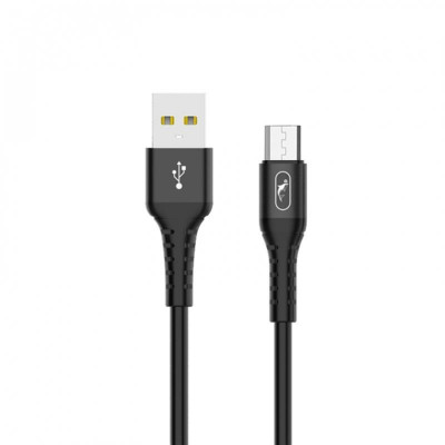 Кабель SkyDolphin S05V TPE Frost Line USB - micro USB (M/M), 1 м, Black (USB-000553)