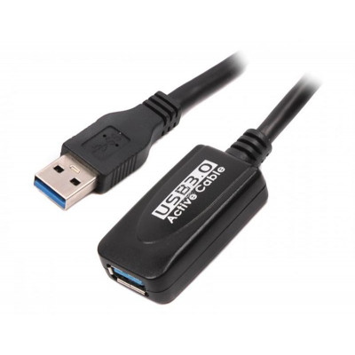 Кабель Viewcon VE057 USB3.0(AM)-USB3.0(AF), 5м, чорний, блістер