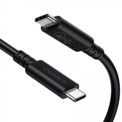 Кабель Choetech USB Type-C - USB Type-C (M/M), 0.8 м, Black (XCC-1028-BK)