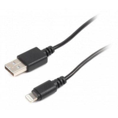Кабель Cablexpert USB - Lightning V 2.0 (M/M), 0.1 м, чорний (CC-USB2-AMLM-0.1M)