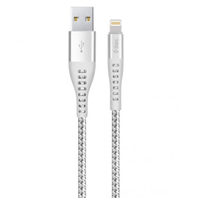 Кабель Ttec USB - Lightning (M/M), ExtremeCable, 1.5 м, Silver (2DKX01LG)