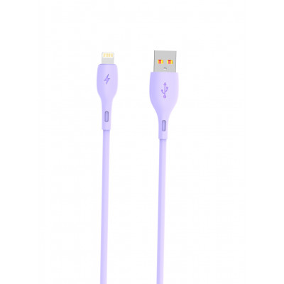 Кабель SkyDolphin S22L Soft Silicone USB - Lightning (M/M), 1 м, Violet (USB-000600)