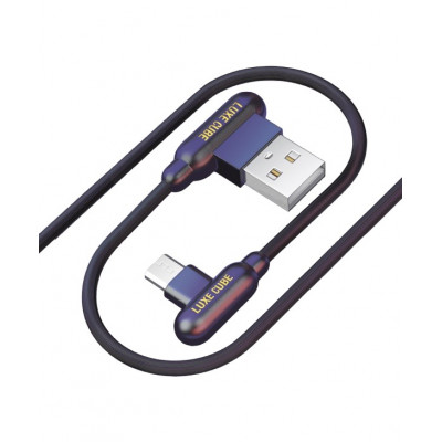 Кабель Luxe Cube Game USB - micro USB (M/M), 1 м, чорний (8886668686143)