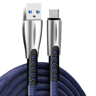 Кабель ColorWay USB - USB Type-C (M/M), 2.4 А, 1 м, Blue (CW-CBUC012-BL)