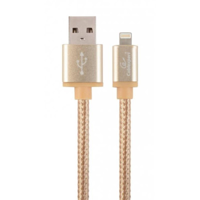 Кабель Cablexpert USB - Lightning (M/M), 1.8 м, золотистий (CCB-mUSB2B-AMLM-6-G)