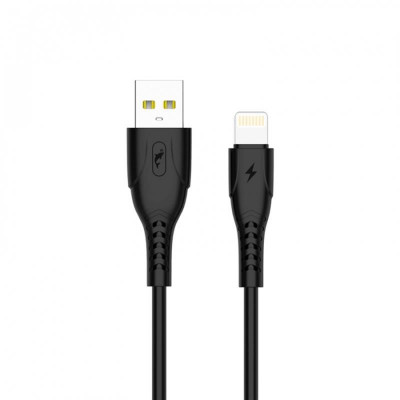 Кабель SkyDolphin S08L USB - Lightning (M/M), 1 м, Black (USB-000561)