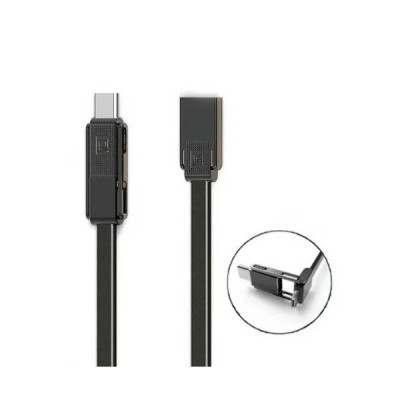 Кабель Remax RC-070th Gplex Lightning - micro USB + USB Type-C (F/M), 1 м, Dark Grey (6954851267225)