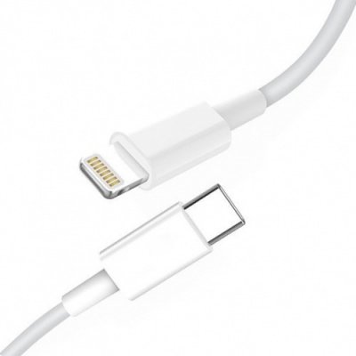 Кабель SkyDolphin S12L Frost Line USB Type-C - Lightning (M/M), 1 м, White (USB-000576)