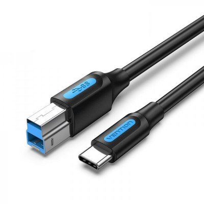 Кабель для принтера Vention USB - USB Type-B V 3.0 (M/M), 1 м, чорний (CQVBF)