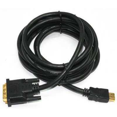 Кабель Cablexpert HDMI - DVI V 1.3 (M/M), двонаправлений, single-link, 18 + 1 pin, 7.5 м, Black (CC-HDMI-DVI-7.5MC)