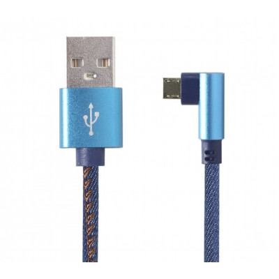 Кабель Cablexpert USB - micro USB V 2.0 (M/M), преміум, 1 м, синій (CC-USB2J-AMmBML-1M-BL)