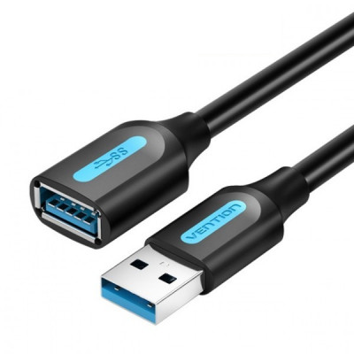 Подовжувач Vention USB - USB (M/F), 2 м, Black (CBHBH)