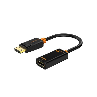 Перехідник Сabletime DisplayPort – HDMI V 2.0 (M/F), 0.2 м, (1920*1080p)/60HZ, Black (CP22B)