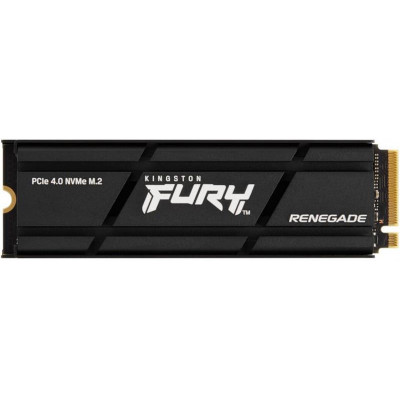 Накопичувач SSD 1TB Kingston Fury Renegade with Heatsink M.2 2280 PCIe 4.0 x4 NVMe 3D TLC (SFYRSK/1000G)