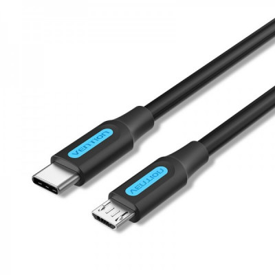 Кабель Vention USB Type-C - micro USB (M/M), 2 м, Black (COVBH)