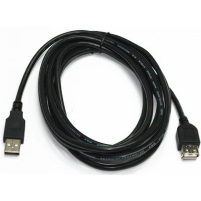 Кабель Cablexpert USB - USB V 2.0 (M/F), подовжувач, 1.8 м, чорний (CCP-USB2-AMAF-6)
