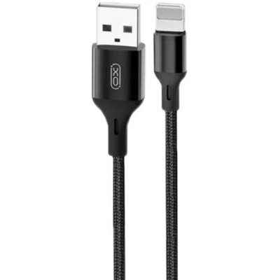 Кабель XO NB143 USB - Lightning (M/M), 2.1 A, 1 м, Black (XO-NB143i1-BK)