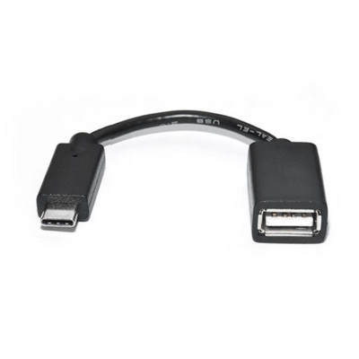 Кабель REAL-EL USB Type-C - USB V 2.0 (M/F), 0.1 м, чорний (EL123500030)