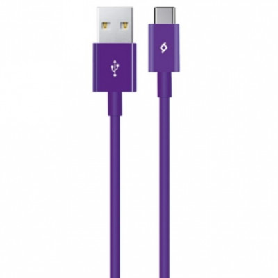 Кабель Ttec USB - USB Type-C (M/M), 1.2 м, Purple (2DK12MR)
