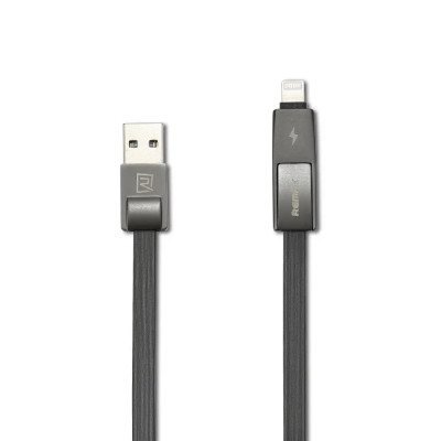 Кабель Remax RC-042t Strive USB - Lightning + micro USB (M/M), 1 м, Black (6954851272939)