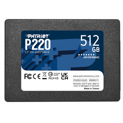 Накопичувач SSD  512GB Patriot P220 2.5