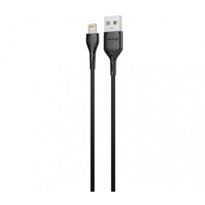 Кабель Grand-X USB - Lightning (M/M), Cu, 2.1 A, 1 м, Black (PL01B)