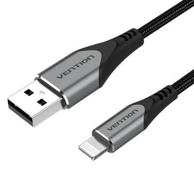 Кабель Vention USB - Lightning (M/M), 2.4 A, 1 м, Black (LABHF)