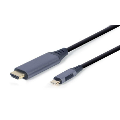 Кабель Cablexpert HDMI - USB Type-C (M/M), 1.8 м, Black (CC-USB3C-HDMI-01-6)