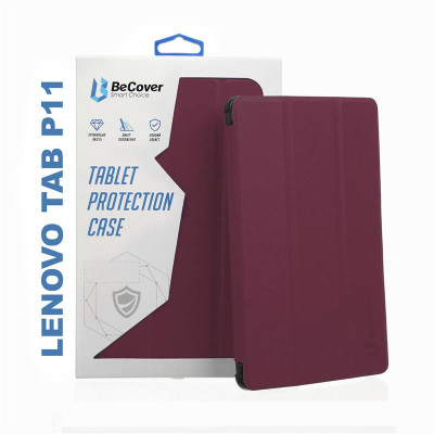 Чохол-книжка BeCover Smart Case для Lenovo Tab P11/Tab P11 Plus Red Wine (706095)