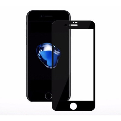 Захисне скло для Apple iPhone SE 2020/8/7 Black, 0.3мм, 4D ARC, Люкс (Z15307)