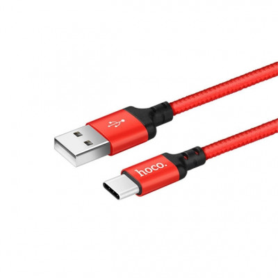 Кабель Hoco X14 Times Speed USB - USB Type-C, 1 м, Red (D21029)