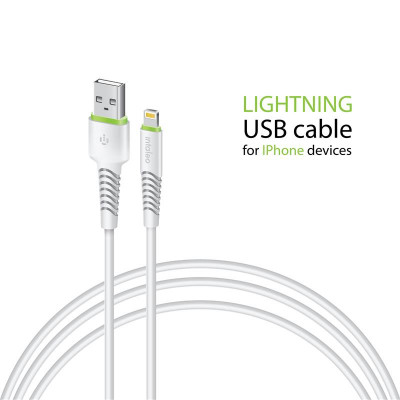Кабель Intaleo CBFLEXL0 USB - Lightning (M/M), 0.2 м, White (1283126487439)