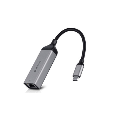 Адаптер REAL-EL CE-150 USB Type-C - RJ45 (M/F), 0.1 м, Black (EL123110004)