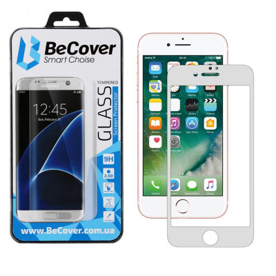 Захисне скло BeCover для Apple iPhone 7 Plus/8 Plus 3D White