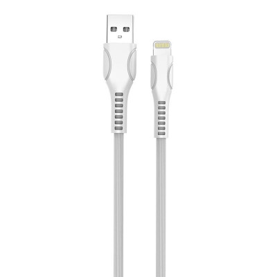 Кабель ColorWay USB - Lightning (M/M), line-drawing, 2.4 А, 1 м, White (CW-CBUL027-WH)