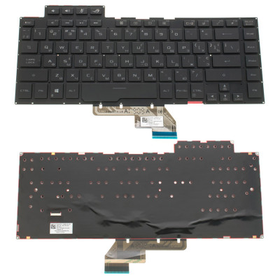 Клавіатура для ноутбука ASUS (GU502 series) rus, black, без фрейма, підсвічування клавіш