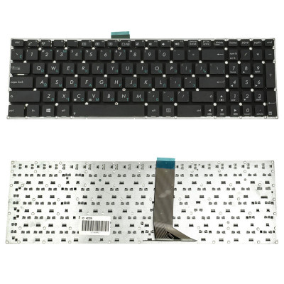 Клавіатура для ноутбука ASUS (X502, X551, X553, X555, S500, TP550) rus, black, без фрейма, без кріплень