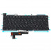 Клавіатура для ноутбука APPLE (MacBook Pro: A2289 (2020-2021)) rus, black, підсвічування клавіш, SMALL Enter (оригінал)