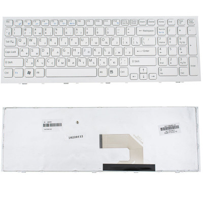 Клавіатура для ноутбука SONY (VPC-EH series) rus, white